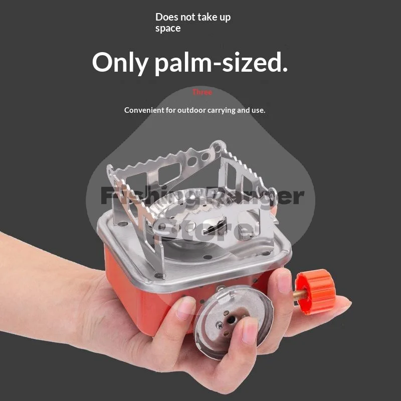 Camping Gas Stove Portable Foldable Windproof Rust Resistant for Hiking Backpacking Picnic BBQ Campsite Use
