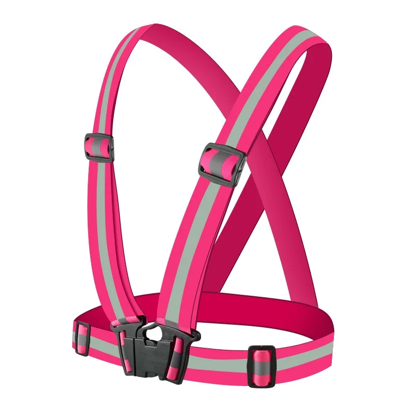 1PC outdoor night walking safety vests highlight adjustable lightweight reflective vest biking safety strap waterproof running reflective safety vest