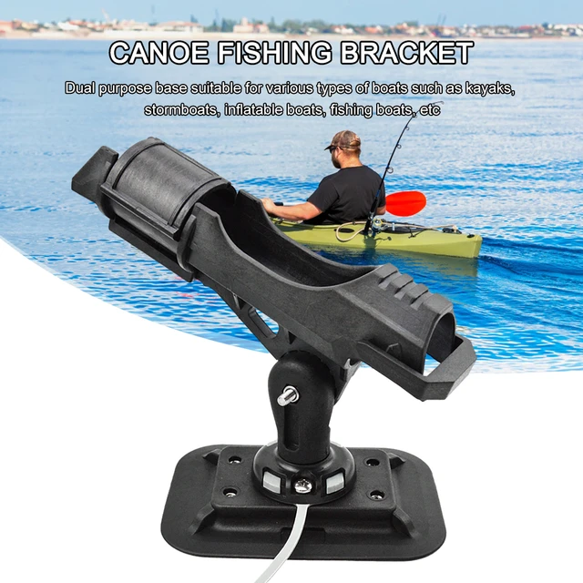 2pcs Fishing Rod Bracket Portable Fishing Rod Holder Paddle Holder Outdoor  Fishing Accessory Plastic Rod Holders Paddle Bracket Fishing Boat Rod