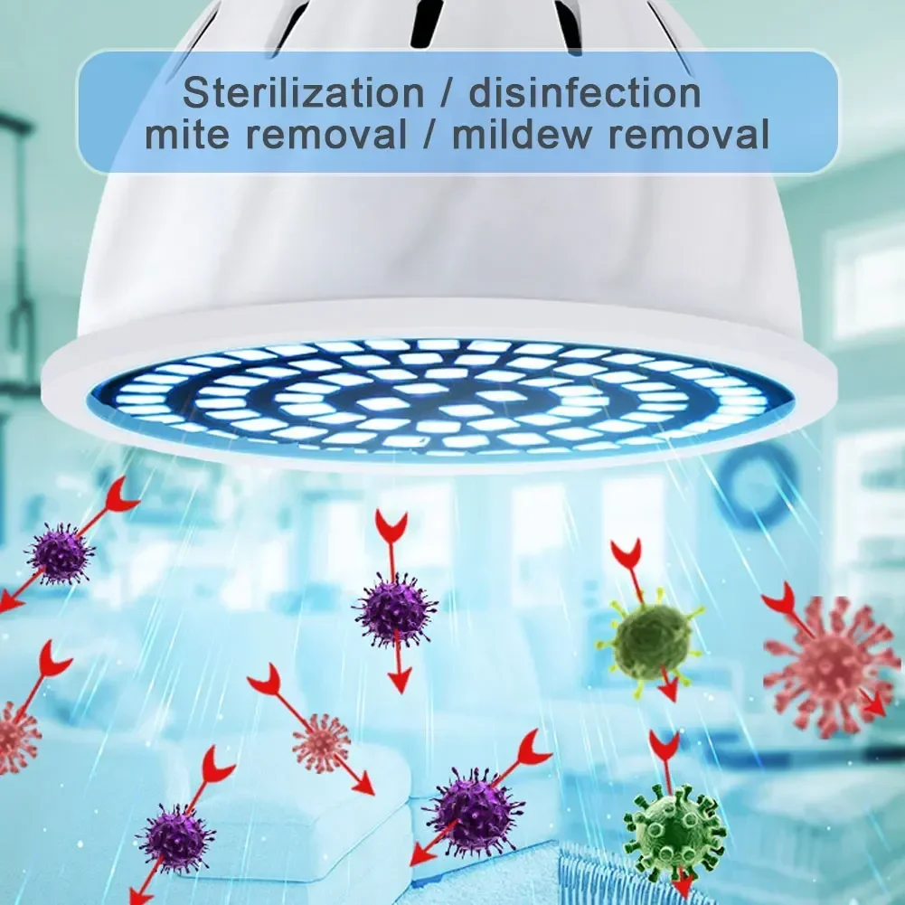 80 LED UVC UV Light Disinfection Sterilizer Lamp E14 E27 MR16 GU10 Kill Mite Ultraviolet Ozone Germicidal Light Bulb Sterilamp UV Disinfection Lamp UV Sterilization Lamp
