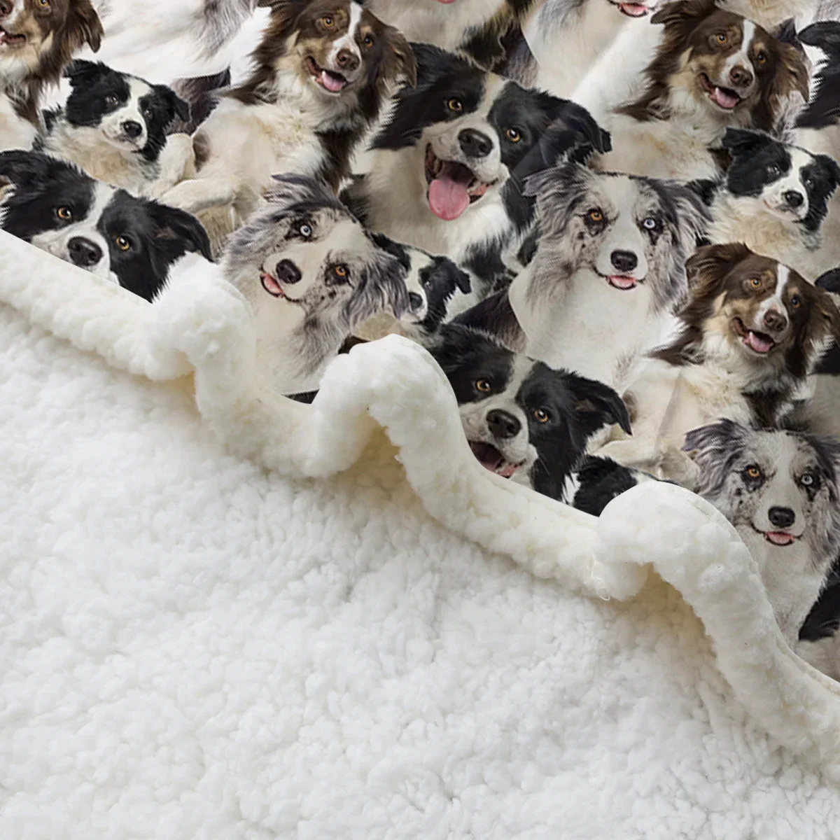 Border Collie Dog Throw ���, ����Ʈ �÷��� ���, ���� ħ��� ���� ����Ʈ �θ��� ���, 75x100cm, 130x150cm, 150x200cm