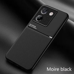 Rugged Non-Slip Magnetic Protective Case Cover for Poco M7 pro 5G (Black)
