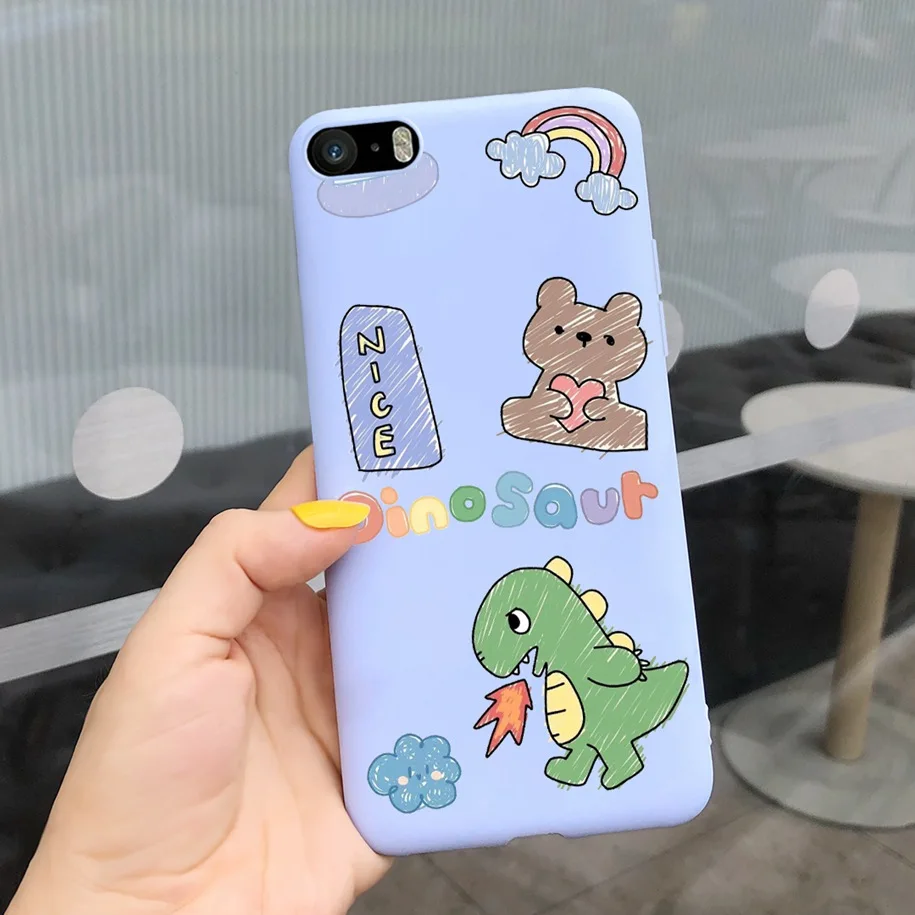 Leopard Cartoon Soft Matte Silicone Bumper Case