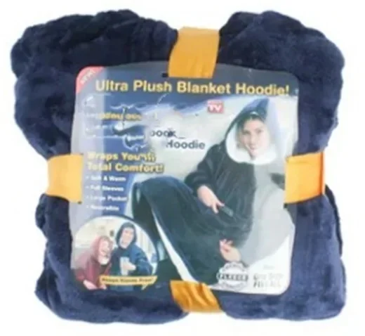 Huggle هوديي TV جديد كسول الشخص العلوي بطانية التلفزيون في الهواء الطلق مقاومة البرد الصوف الدفء الملابس مقنعين دافئ صالح ملابس المنزل