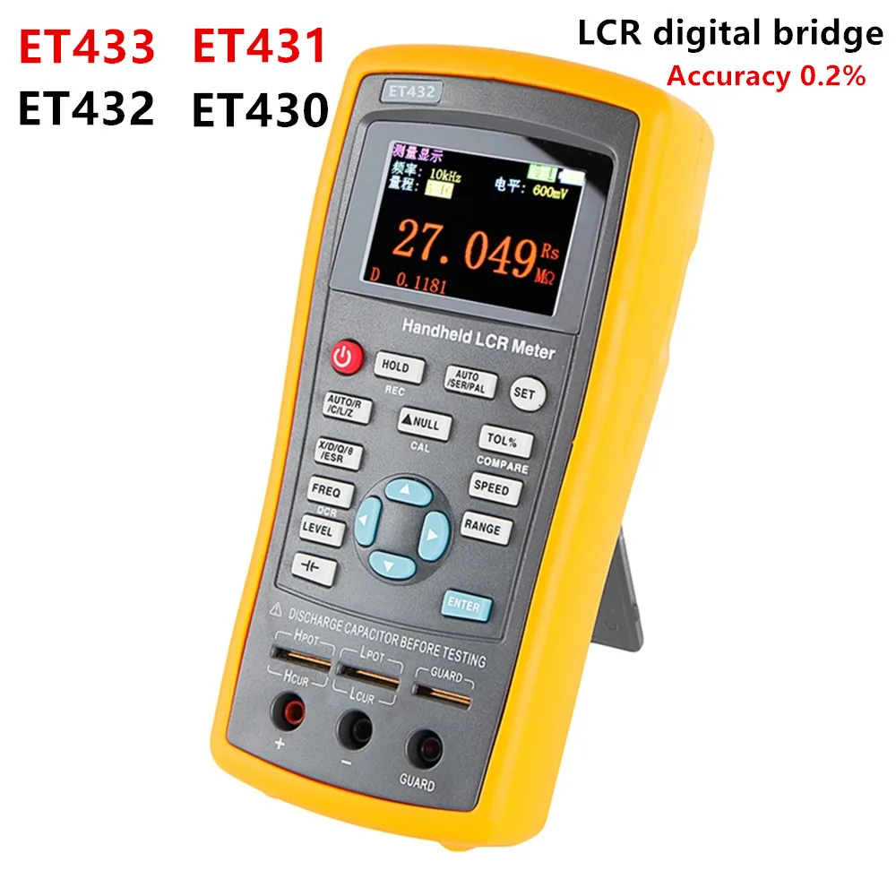 ET430 ET431 ET432 ET433 Multifunction Handheld LCR Digital Bridge Meter