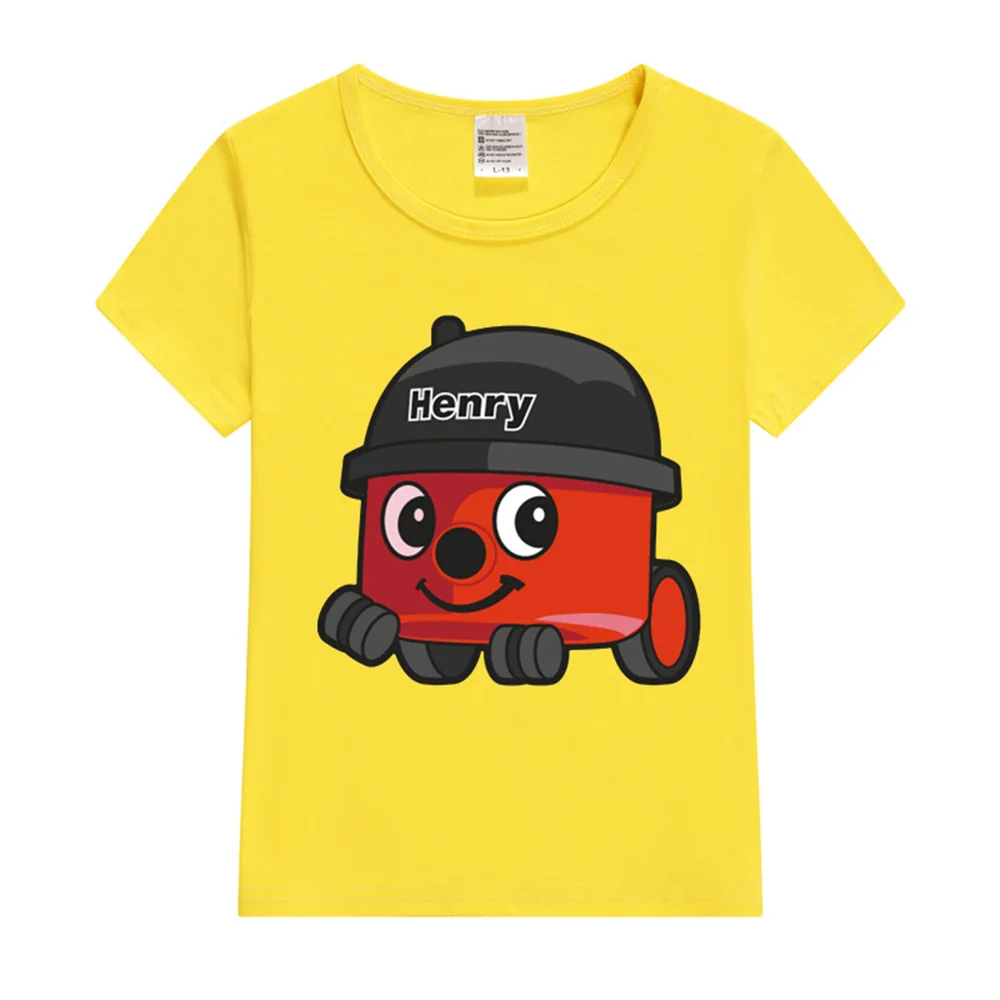 henry hoover Kids T-Shirt Summer Kids T Shirt Graphic Shirt Girls Boys Tops White Short Sleeve Wild Tee Cute Cartoon Car T-shirt 5