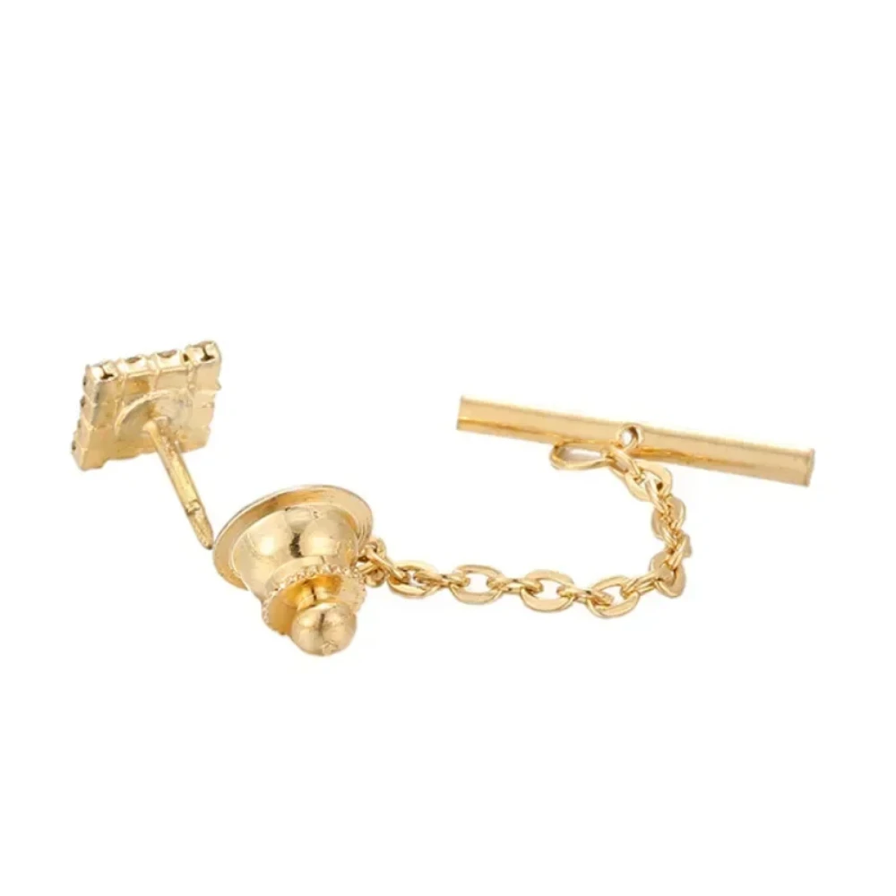 Tie clips men's business wedding banquet daily crystal lock buckle