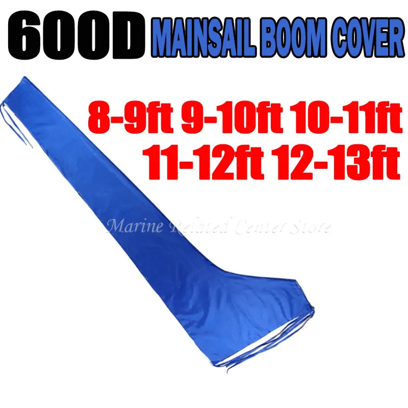 Waterproof Sail Boat Cover Mainsail Boom Cover 600D Oxford Cloth Sunshade Dustproof For 8-9ft 9-10ft 8-13ft
