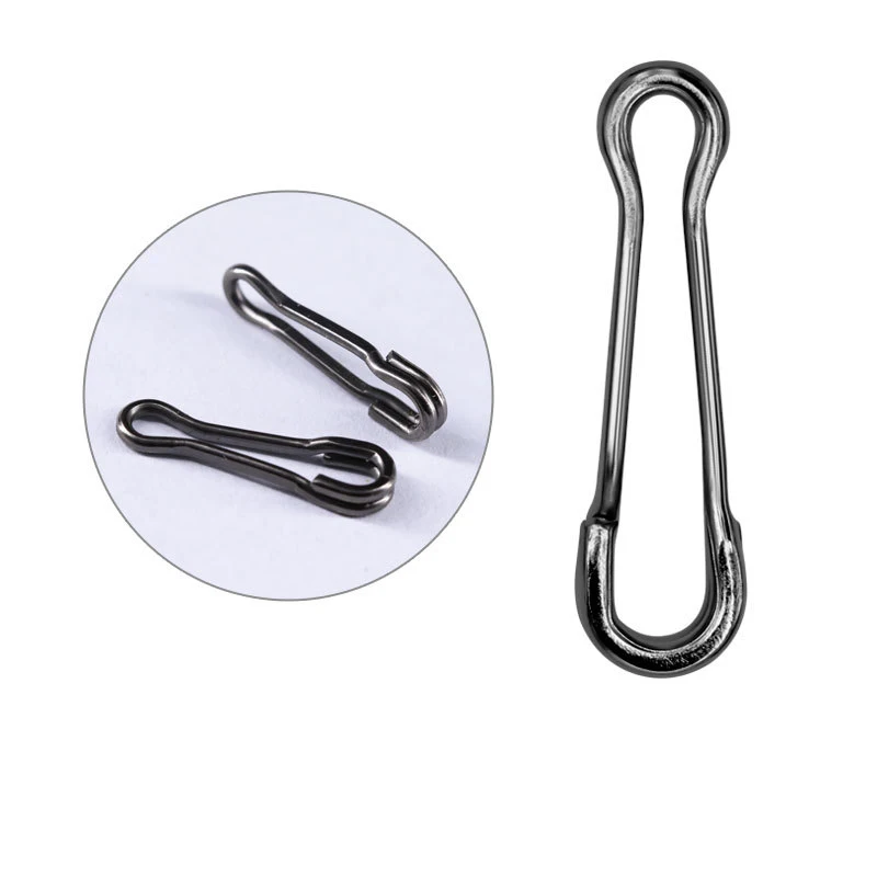 

100 шт./пакет рыболовный соединитель для приманки, крючок с защелкой Fastlock, Вертлюг, аксессуары для безопасной рыбалки, снасть с защелкой