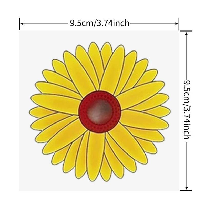20 Stück Fensterfliegenfallen, Sonnenblumen-Fliegen-Aufkleber, Insektenfallen für den Innenbereich, Küche, Pflanzen, Bäume, Fliegen, Schädlingsbekämpfung