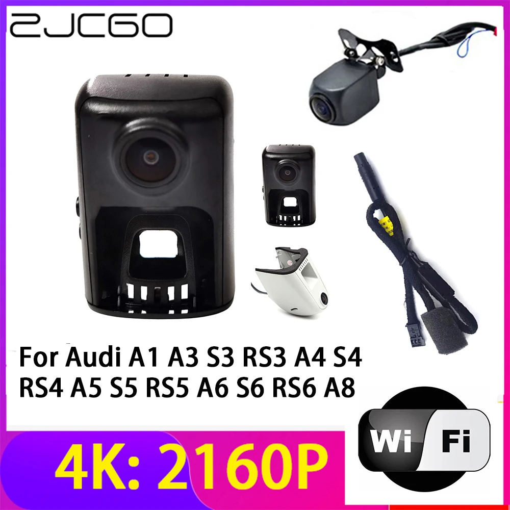 

ZJCGO 4K 2160P Dash Cam Car DVR Camera 2 Lens Recorder Wifi Night Vision for Audi A1 A3 S3 RS3 A4 S4 RS4 A5 S5 RS5 A6 S6 RS6 A8