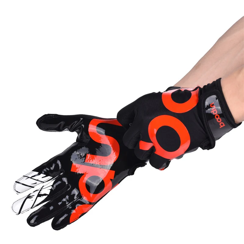 1 Pair Rugby Gloves Full Finger Anti Slip Gel Baseball American Football Gloves Outdoor Baseball for Men Women 1073