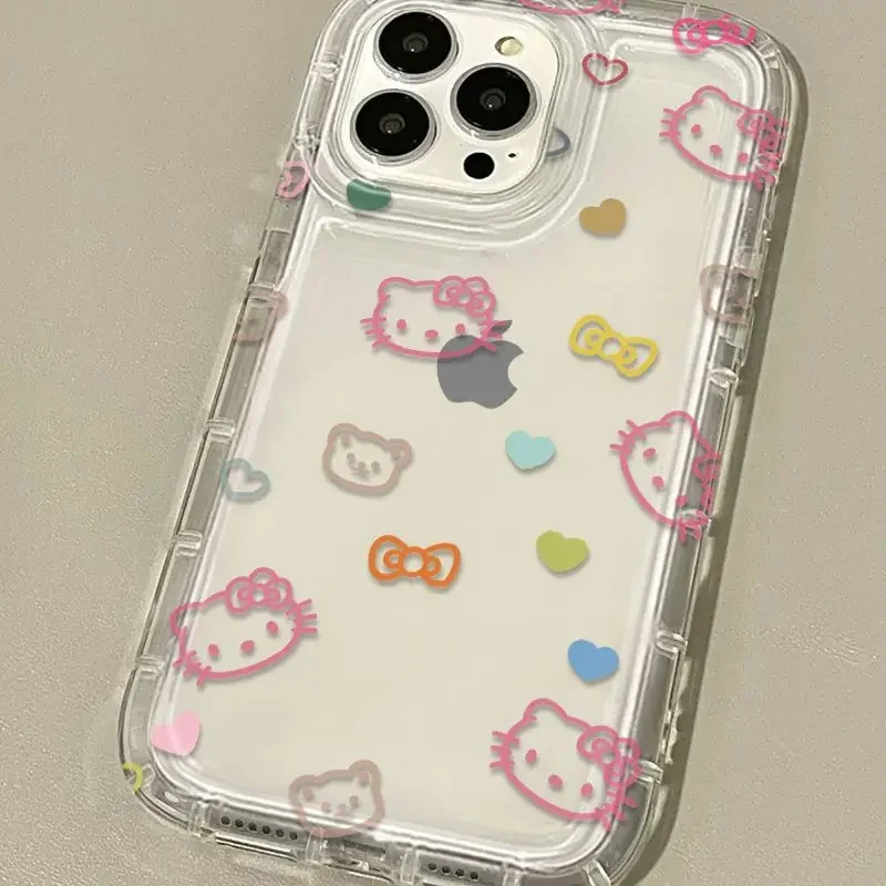 thumbnail image 1 of Funda transparente de Hello Kitty con dibujos animados para Samsung Galaxy, S23 Ultra, S22, S21 FE, S20, S10 Plus, Note 20, 10 Pro, A34, A54, A33, A53, A32, A52, A52S, 1 of 5