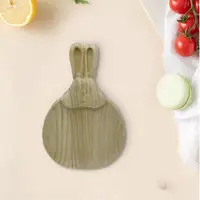 Bunny Serving Platter Bunny Shape Appetizer Tray Easter Wooden Serving Plates Rustic Decorative Charcuterie Board For Parties 2