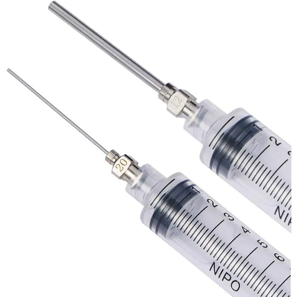 16PCS 15 Inch Stainless Steel Dispensing Needle Tip Blunt Needle with Luer Lock for Refilling Glue image 3
