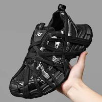 2025 haute qualité nouveaux hommes chaussures pour femmes été respirant course confortable sport maille Couple papa chaussures mâle mode chaussure 4