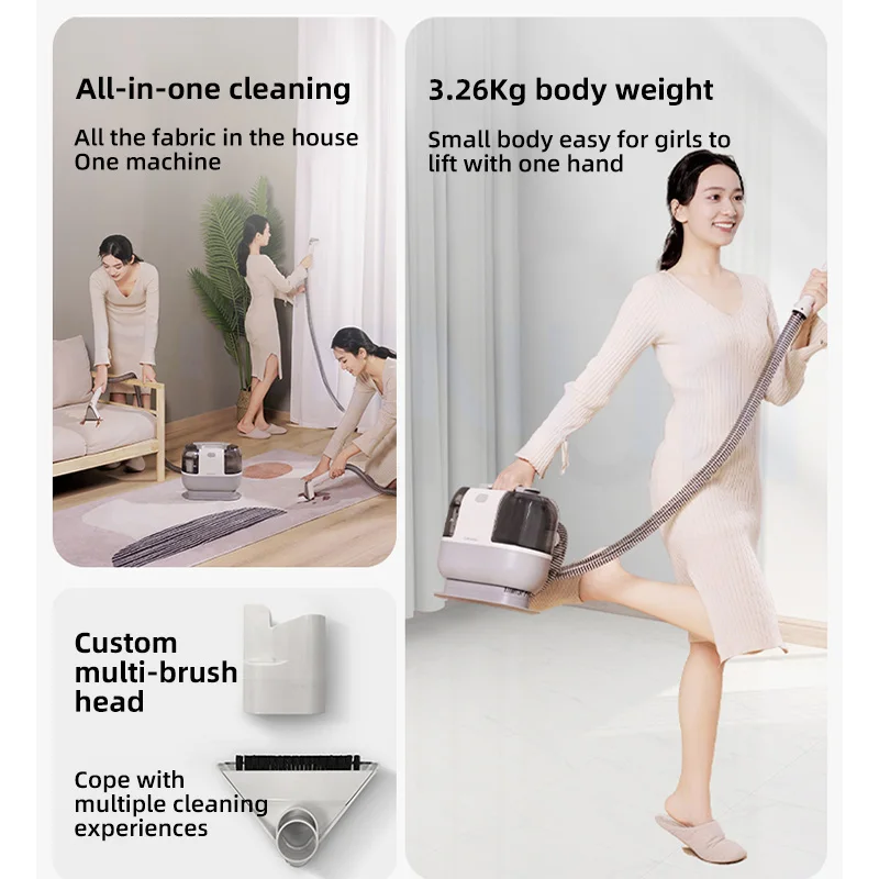 Home Carpet Cleaning Machine Sofa Vacuum Cleaner Spray Suction Integrated Cleaning Machine Sterilization Machine 5