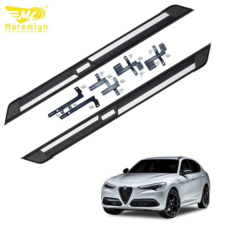 

Maremlyn OEM Logo Colors Customized High Quality Auto Side Step Car Accessories Running Boards Board For Alfa Stelvio