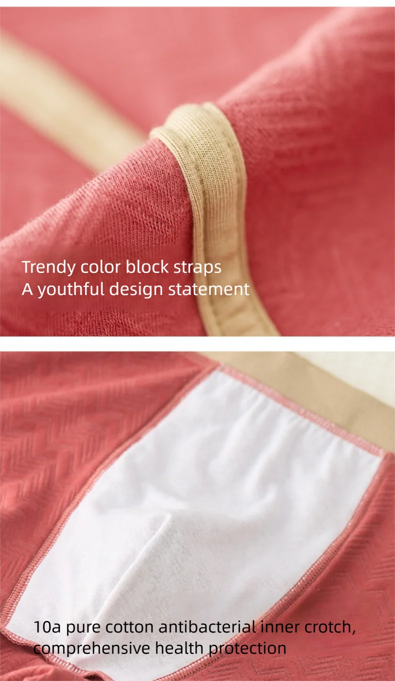 3PC 100% Cotton Men's Underwear Autumn Winter New 10A Antibacterial BoxerShorts Loose Comfortable Men's Quadrangle Underpants S4ad86b46294d481882026028d4a93a84q