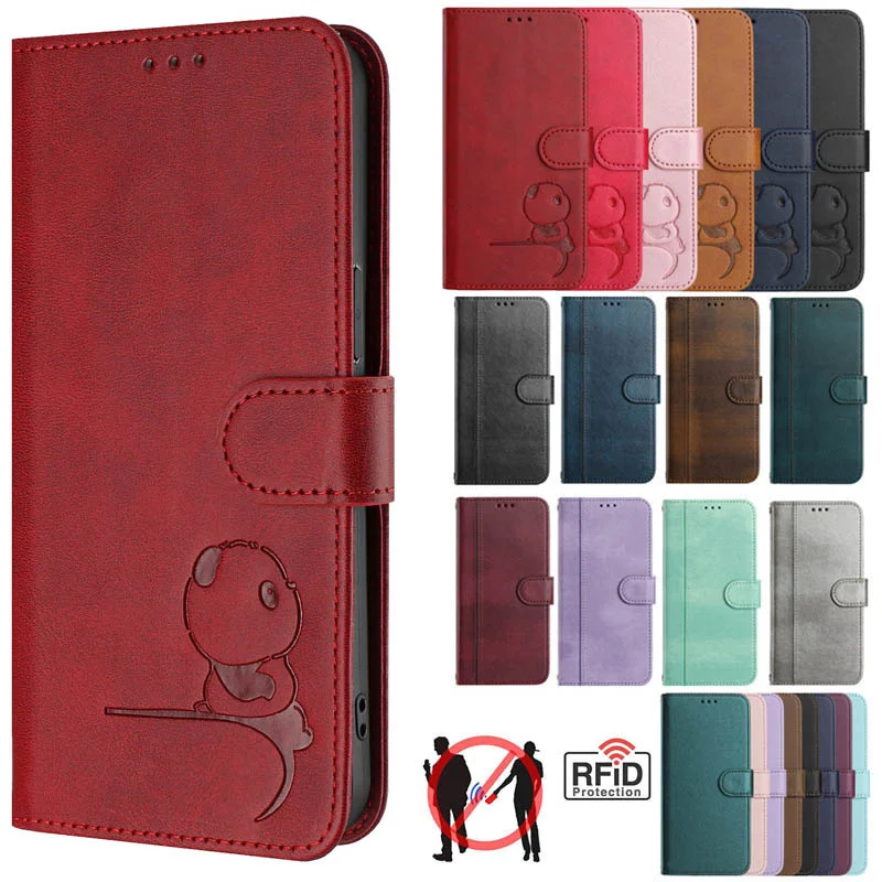Luxury Flip Leather Wallet Case - Magnetic Book Style Phone Cover & Card Holder