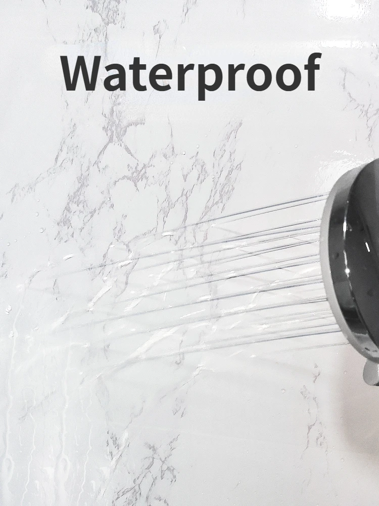 Waterproof Wall Sticker 80cm 10 Meters Roll Oil Proof Bathroom Kitchen Toilet Renovation Home Decoration