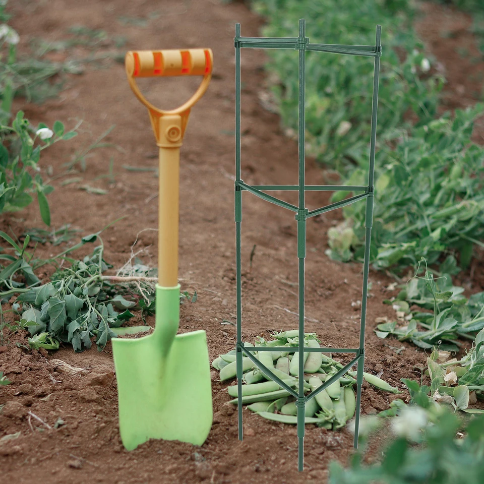 Jardin Plantes Support Avec Cage à Tomates - Treillis Pour Plante Grimpante, Fleurs, Légumes Et Fruits Grow Cage, Avec Bielle Pour Le Balcon (Trois Groupes