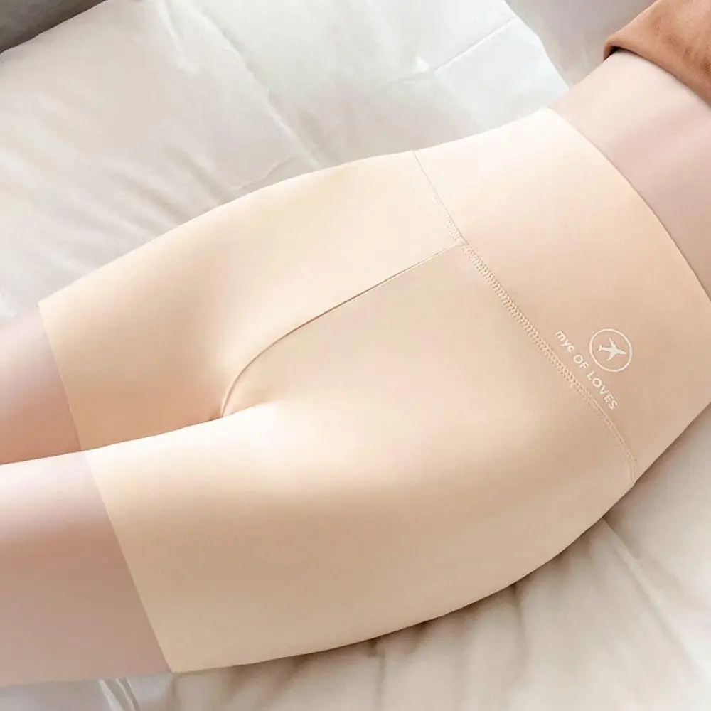 

Underwear For Women High Waist Airplane Ice Silk Letter Safety Shorts Sports Pants Yoga Fitness Shorts Body Shapewear