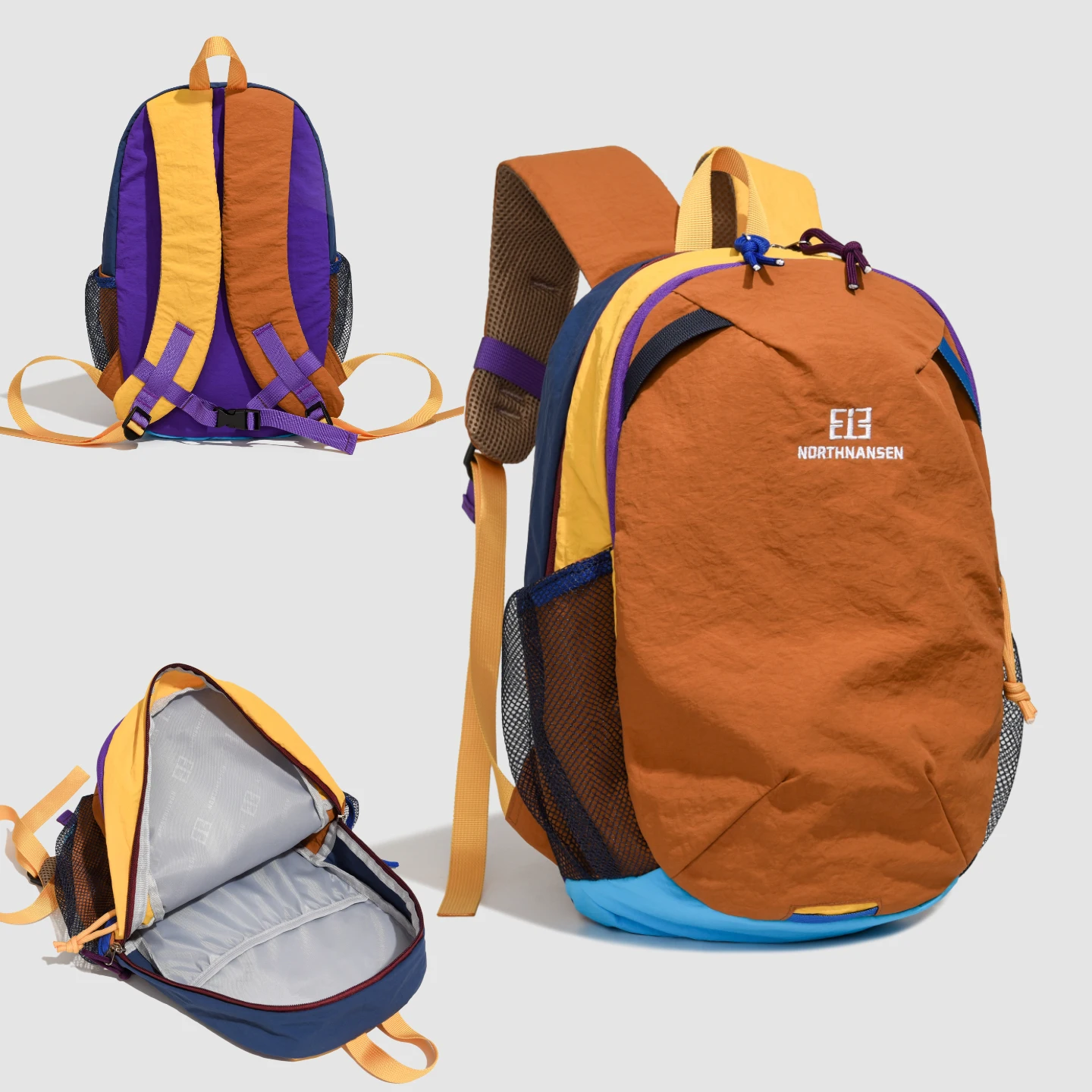 School Bag for Female Junior High School Students, Lightweight Travel Backpack, Large Capacity, Commuter Student, High-Looking and Comfortable Backpack, Outdoor Bag, Fashionable Contrasting Colors