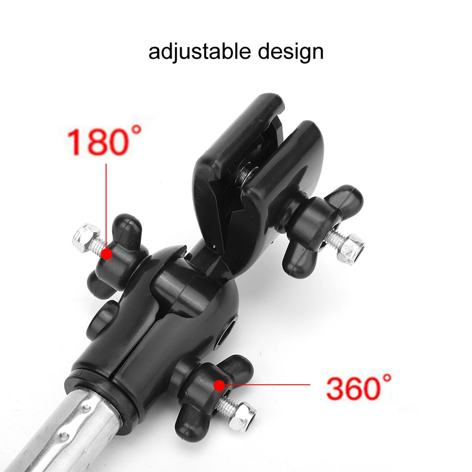 Wheelchair Stroller Umbrella Attachment Handle Holder Clamp Supporter Connector Wheelchair Umbrella Supporter