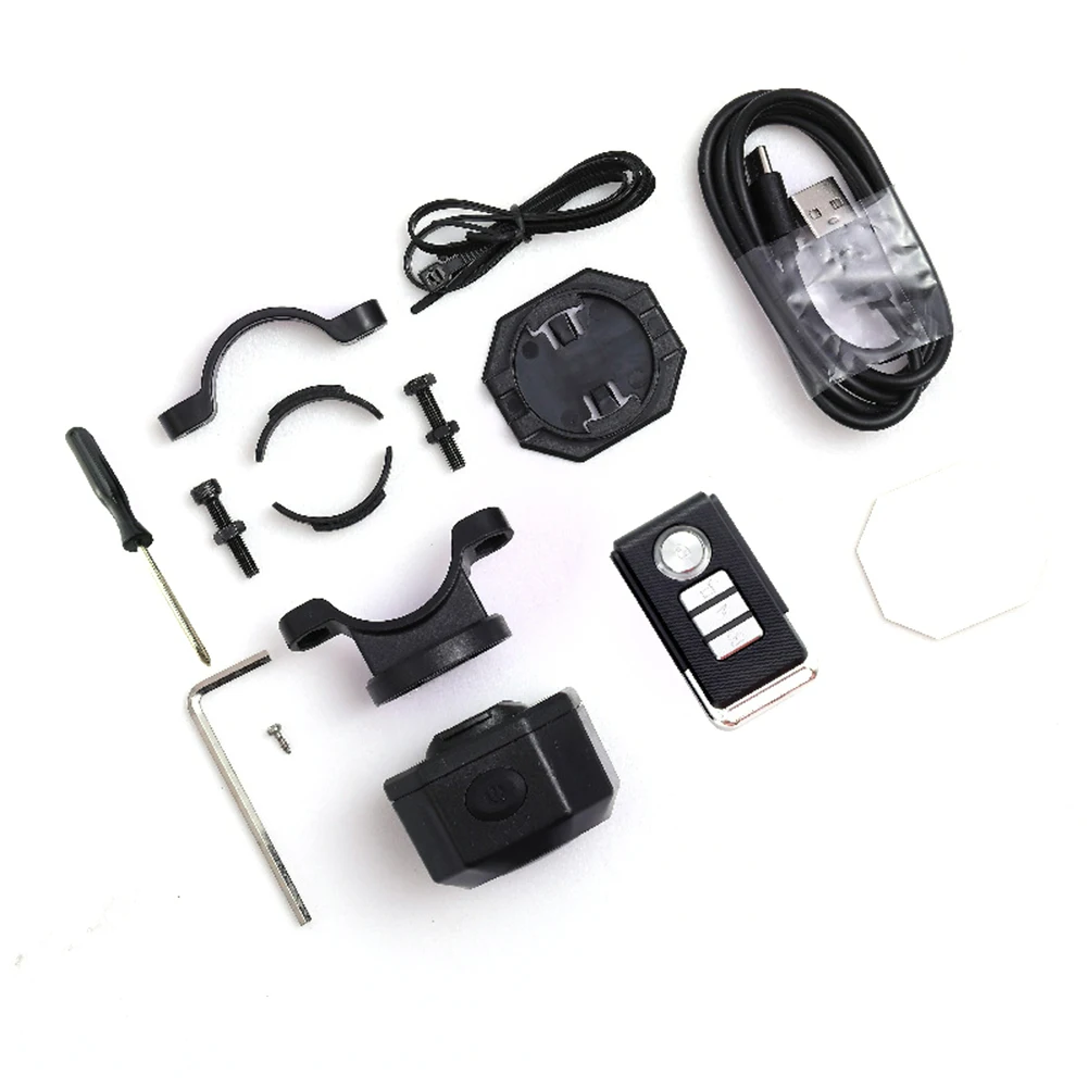 MTB Bicycle Alarm IP54 Waterproof Alarm Security Protection Wireless Scooter with Remote Scooter Bike Anti Theft