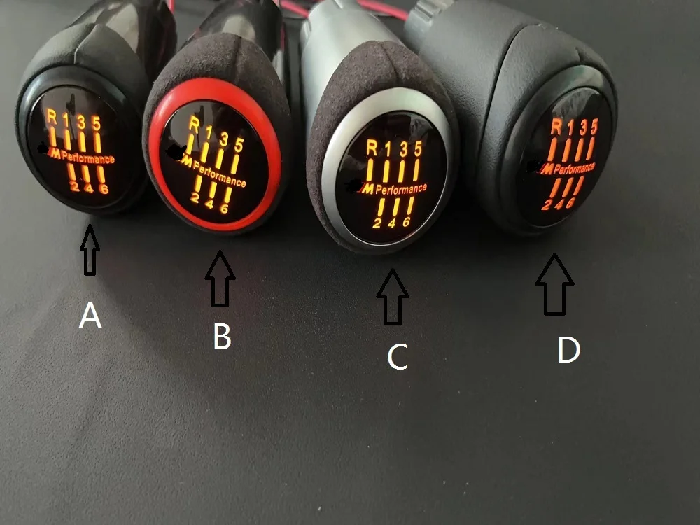 LED Gear Knob For BMW E46 E81 E82 E87 E97 E90 E91 E92 E93 Handball Manual Transmission