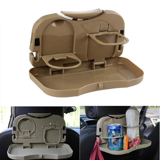 Folding Car Headrest Seat Back Storage Box Phone Holder Beverage Bag Food  Table Tray Universal Car Bracket Drink Holder - AliExpress