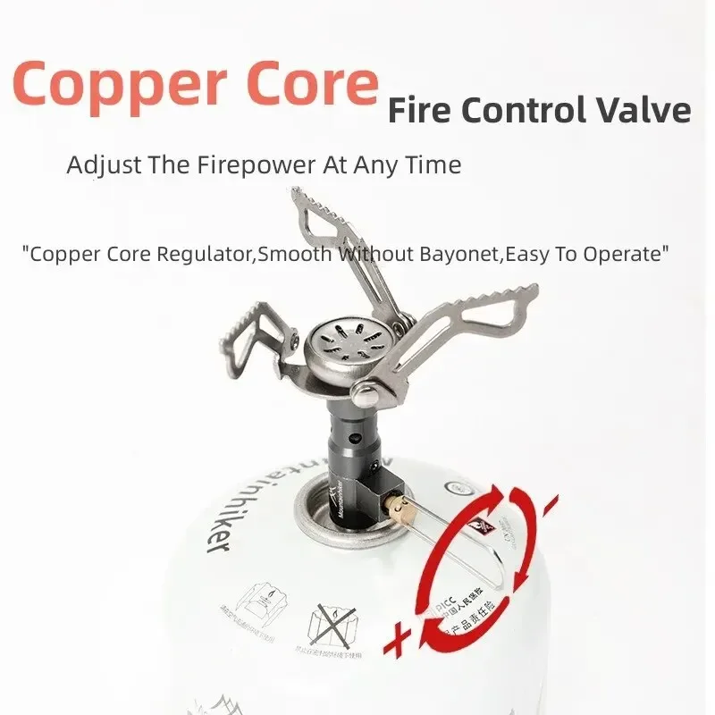 Portable Outdoor Camping Stove - High-Powered Mini Gas Burner for Picnics, Hiking, and Survival
