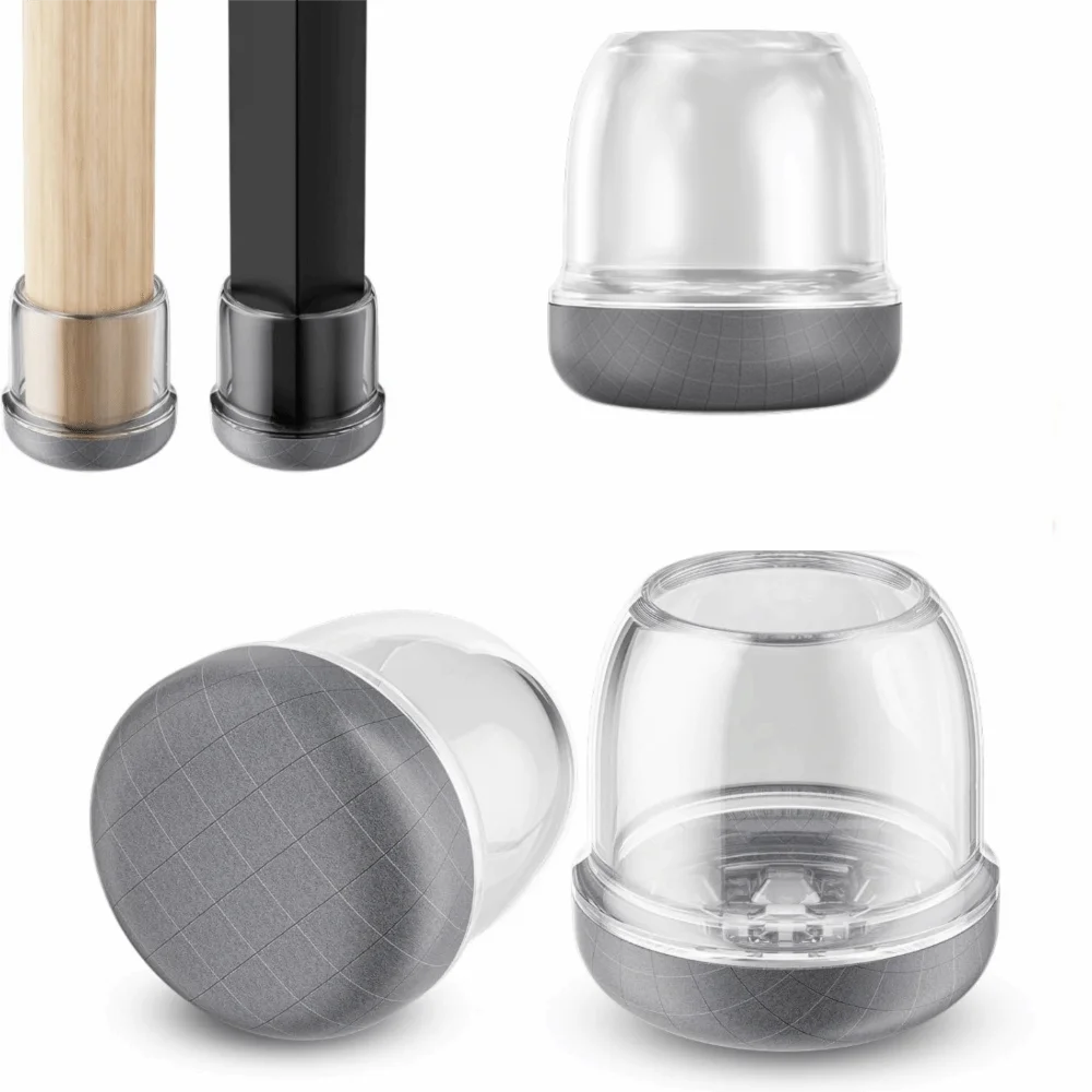 8 Pcs Non-slip Chair Leg Protector Pad Wear-resistant Resilient Furniture Feet Pad Avoid Sticky Hair Thickened Chair Leg Cover