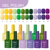 Mxsi 12Pcs/Set 15ml Sparkly Red Pink Gel Nail Polish Glitter Semi Permanent Nail Art LED UV Gel Varnish Nail Supplies 3