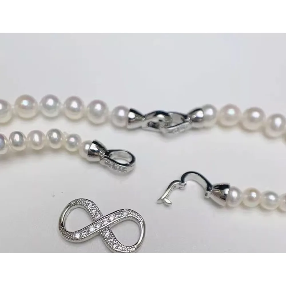 Dubbellaagse parelketting voor dames elegante hanger ketting_voghion.com