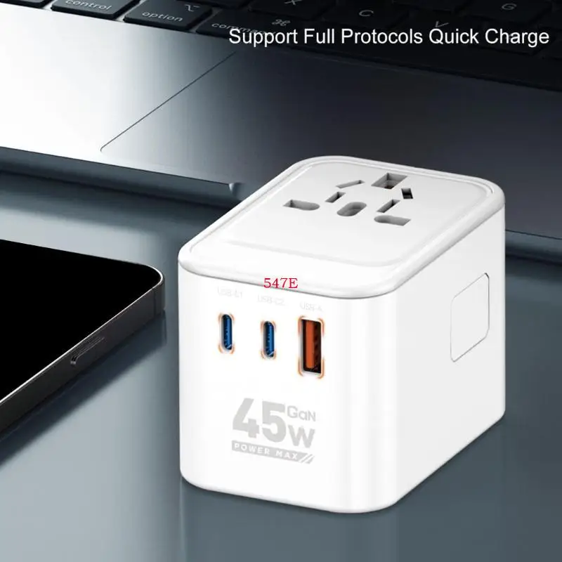 547E 다중 지역 45W 65W 랩톱 및 모바일 장치 용 USB 포트와의 이동 충전