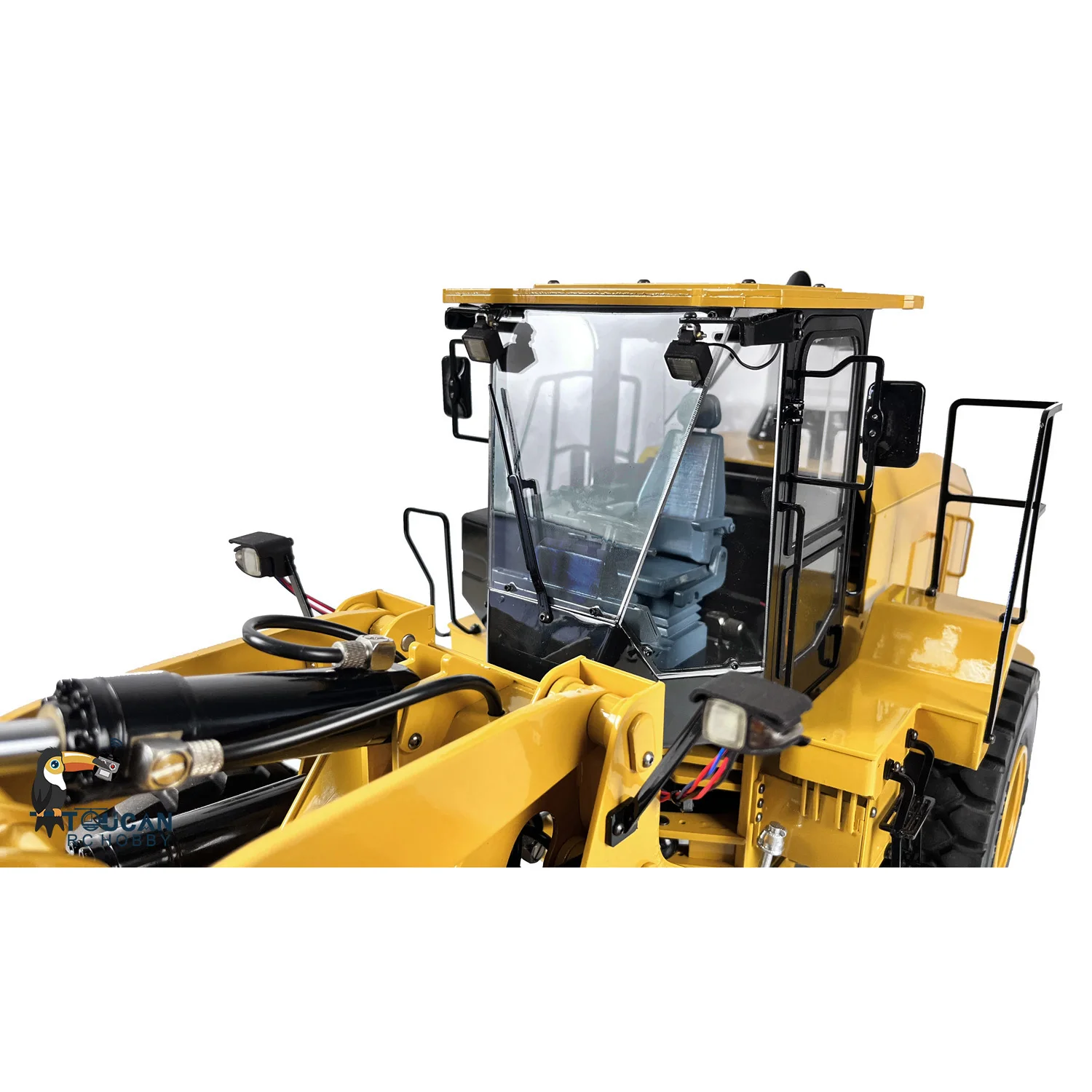 In Stock DIM 950 RC Hydraulic Loader 1/12 Metal Car Truck Assembled Painted Model Light Sound ESC Motor Servo Remote Control Toy 5