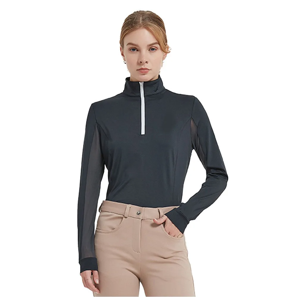 Professional horse riding long sleeve equestrian T-shirt female knight clothing obstacle suit new 5