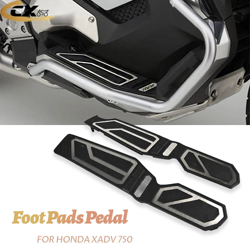 

For HONDA X ADV 750 XADV XADV750 2017-2024 Footboard Step Motorcycle Accessories Front Footrest Pegs Plate Pads Foot Stack Pedal