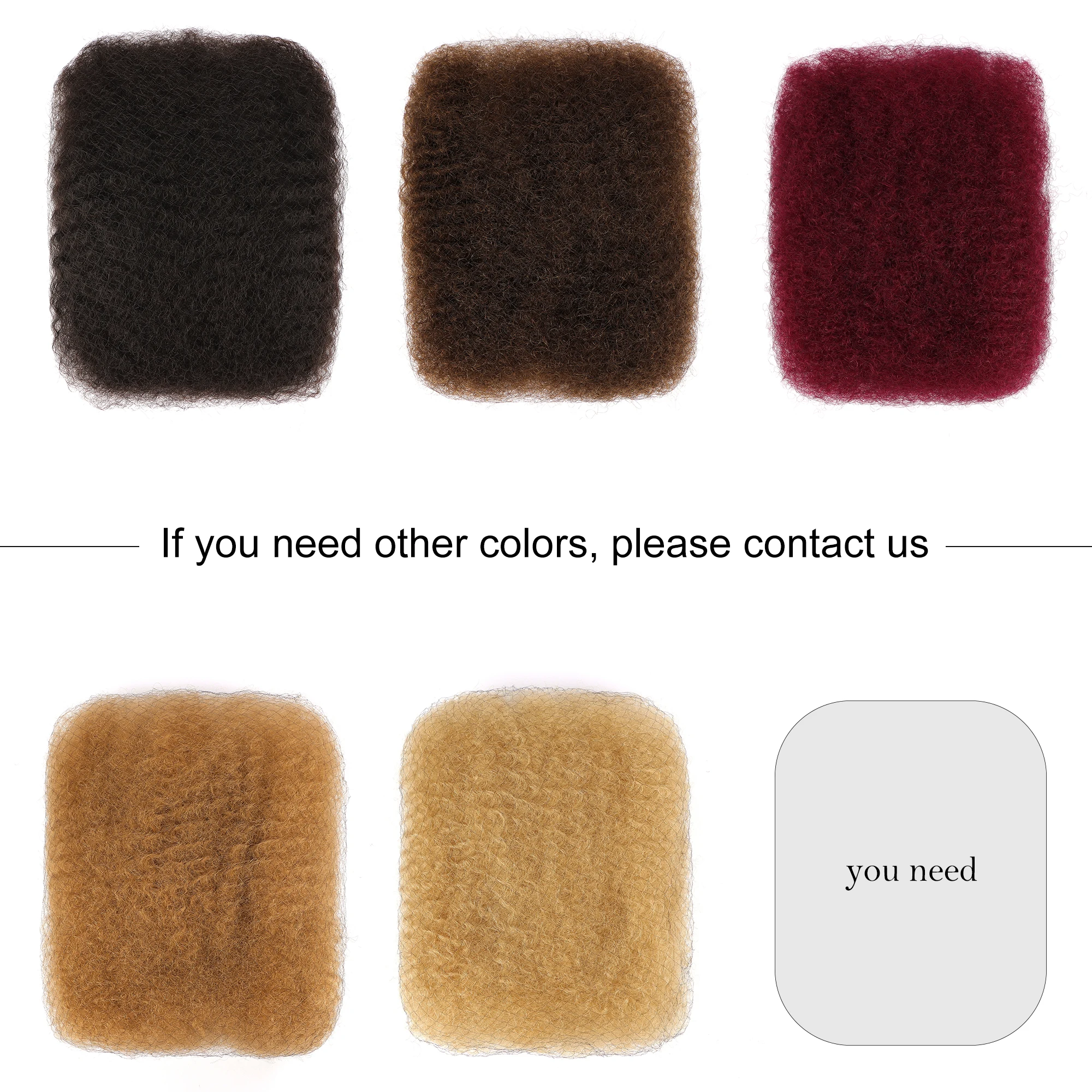 Orientfashion Remy Bulk Hair No Attachment Peruvian Afro Kinky Curly Human Hair Bulk For 1Pc Braiding Natural Color Braids