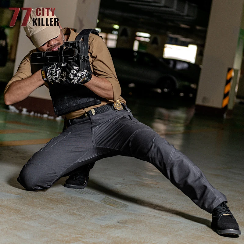 Men Tactical Pants Waterproof Wear-resistant SWAT Combat Military Trousers Male Multi-Pockets Climbing Joggers Mens Cargo Pants military cargo pants cargo pants