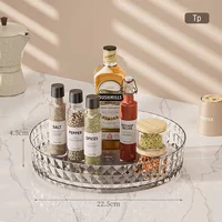 360 Rotating Seasoning Storage Rack Multifunction Pantry Cabinet Turntable for Cosmetic Kitchen Accessories Spice Organizer Tray 1