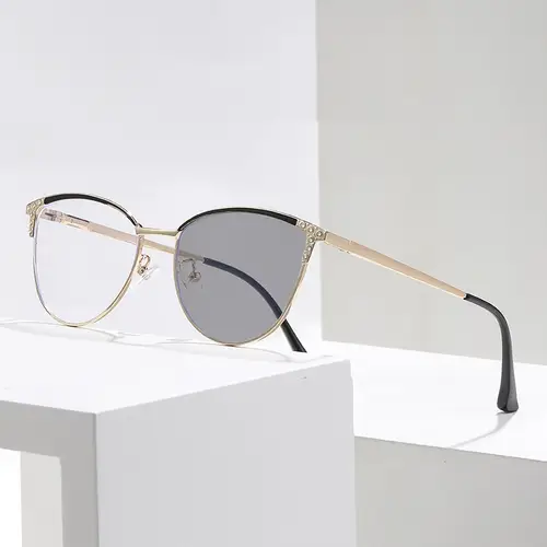 New Trend Cat Eye Photochromic Glasses Fashionable Diamond Cut Myopia Glasses Women Men Luxury Color Changing Eyewear 0-1.0-4.0 - Image 8