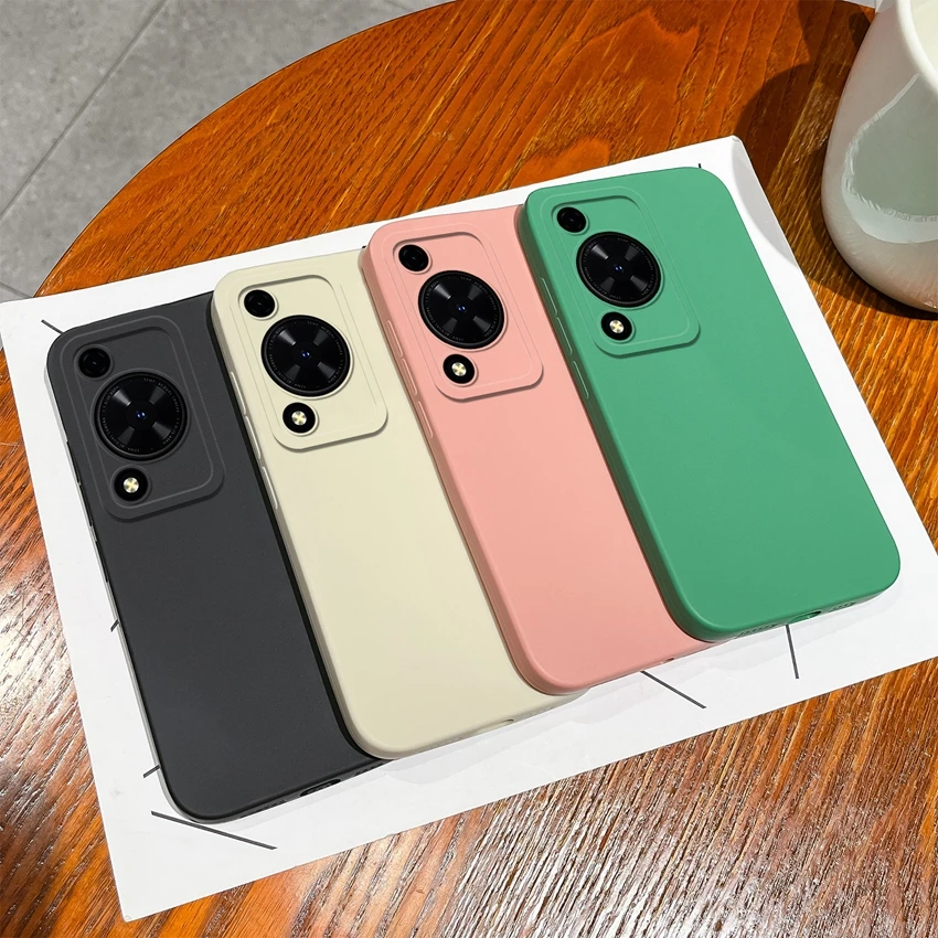 Solid Color Matte Silicone Soft Phone Case Cover