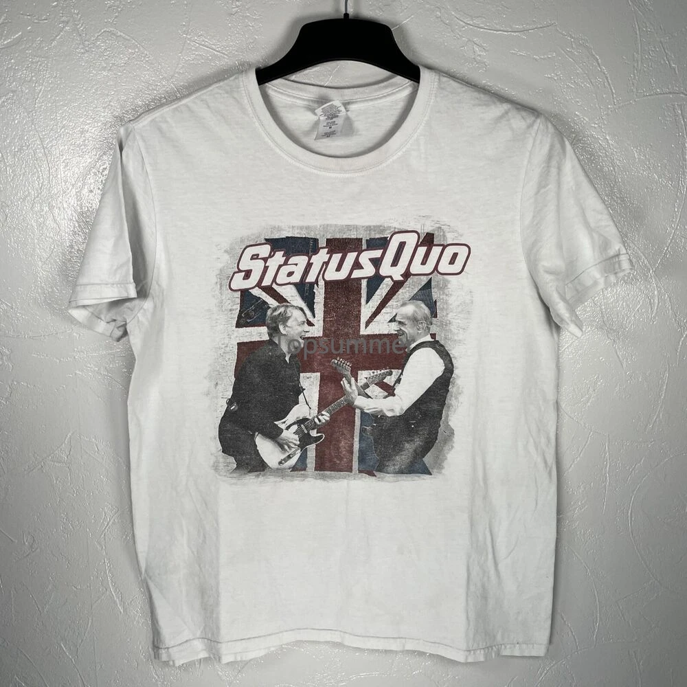

Status Quo Band T Shirt Made In Britain 2012 2013 World Tour Gig Concert Medium