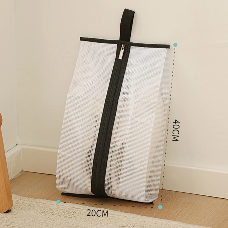 1PCS Shoes Storage Organizer Bags PVC Shoe Dustproof Bags Portable Travel Shoe Bag Shoes Storage Packing Pouch Organizers
