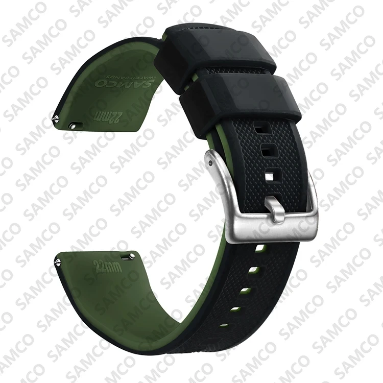 Enhanced Quick Release Silicone Watch Strap - Premium Rubber Band Replacement