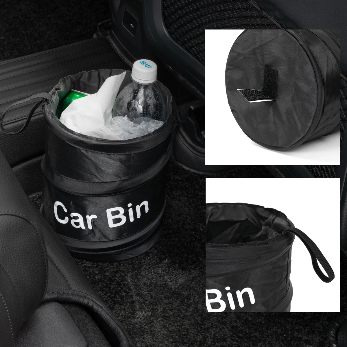 Black Car Trash Can Pack Bag Waterproof Car Trash Bag for Little Leak Proof SUV Truck Cooler Bag-Garbage 1Pc car trash can,car trash bag