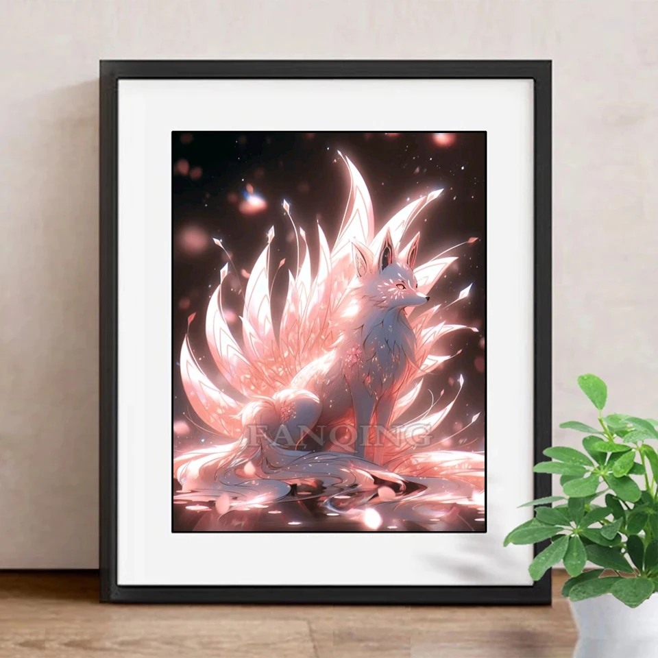 絵画 （9） ファンタジーピンク9のダイヤモンド絵画,完全な5D刺painting